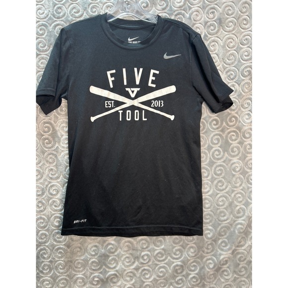 Nike Other - Nike‎ DRI-FIT Small Black Training Activewear Athletic T-Shirt Top